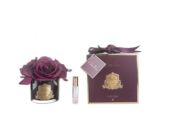 FIVE ROSE Carmine red Букет из 5 роз ароматизированный, цвет красный, прозрачная ваза, 1 спрей 15