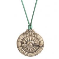 Подвеска солнечные часы Hemisferium Hanging Philip 2nd Sundial диам 4,5 см толщина 4 мм , бронза