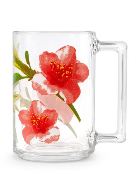 Кружка ФИТНЕС Микс декоров Цветы (Бергамот. Белая Орхидея. Уотер колор. Латон) 320мл LUMINARC