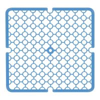 Коврик в раковину 29x29см МУЛЬТИДОМ