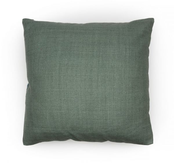 CUSHION Подушка 45/45, 50% лен 50% вискоза, оборотная сторона шелк, внутренняя подушка - чехол хлопо