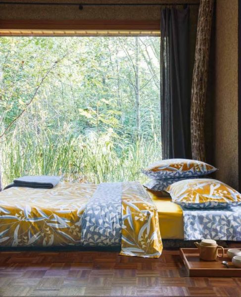 Постельное бельё BOTANICO OCHRE желтый пододеяльник 200х220 простынь 280х320 наволочка 5