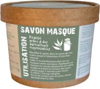 Мыло-маска Mas du Roseau LAIT CHEVRE для лица твердая 150 гр на органическом козьем молоке и эфирном масле чайного дерева