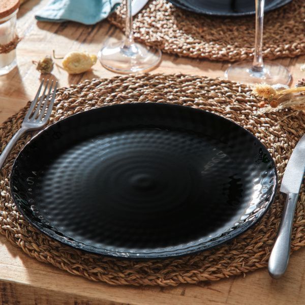 Тарелка обеденная PAMPILLE BLACK 25см LUMINARC