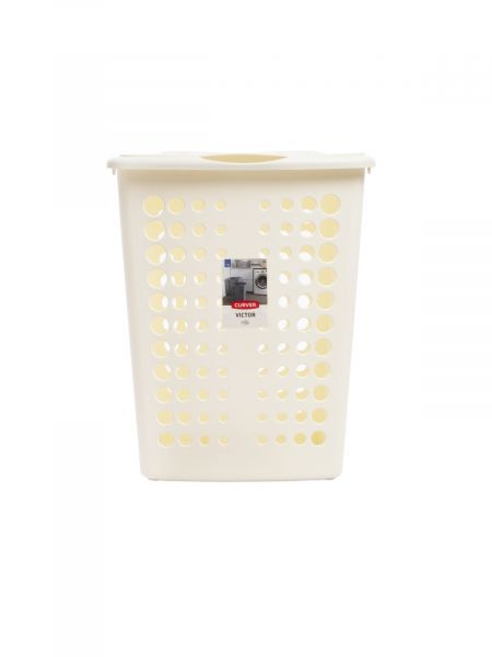 Корзина для белья VICTOR 40л кремовая CURVER