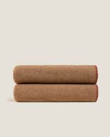Плед Frati SOFT BAMBOO BISCOTTO, желто-коричневый, 160х200, бамбук 40% полиэстер 60%, 800г