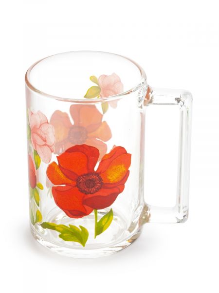 Кружка ФИТНЕС Микс декоров Цветы (Бергамот. Белая Орхидея. Уотер колор. Латон) 320мл LUMINARC