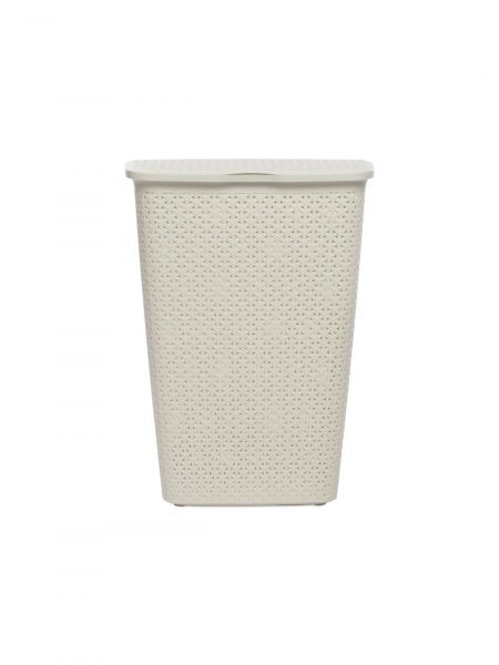 Корзина бельевая MY STYLE кремовая