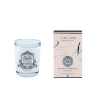 Свеча CHARENTE ROSE 450 гр , белый стаканчик, серебряный декор, время горения 100