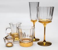 Набор стаканов MACASSAR TUMBLER6шт, хрусталь, золото 24К , H.13