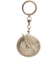 Брелок ночные часы Hemisferium Nocturnal Dial Key Ring диам 5 см толщина 6 мм, бронза