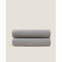 Плед Frati SOFT VISCOSE GRIGIO PERLA, серый, 130x160, вискоза 30% полиэстер 70%, 510г