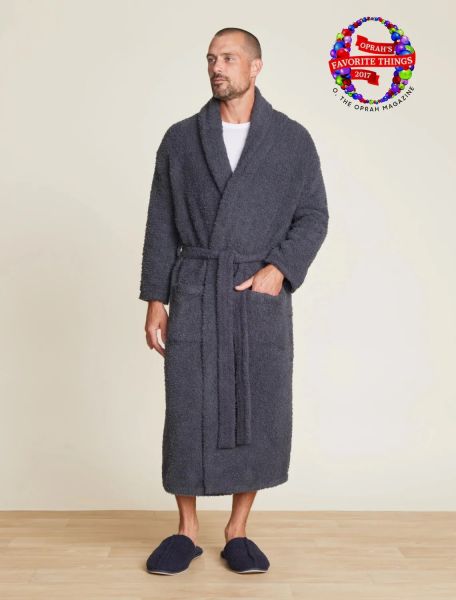 Халат Barefoot Dreams CC ADULT ROBE серо-синий, трикотаж, 100% полиэстер, размер S