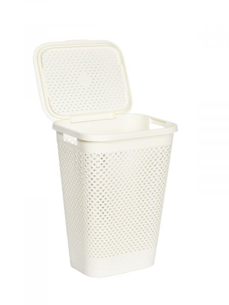 Корзина для белья PURE кремовая 55л CURVER