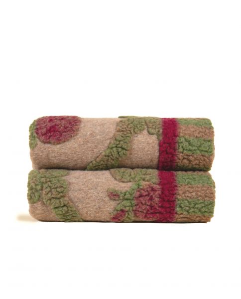 Плед Frati OLD STYLE BORDEAUX 150x190, шерсть 80% полиэстер 20%, 910г