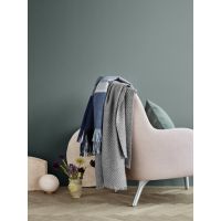 MANHATTAN dark blue/asphalt Плед 130/200 , 50% альпака + 40% овечья шерсть + 10% микрофибра, 560 гр