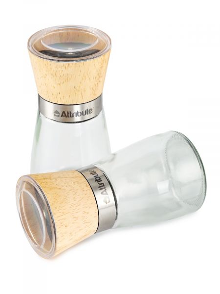 Набор мельниц для специй SPICE WOOD, 2шт ATTRIBUTE
