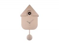 Часы настенные с кукушкой Karlsson CUCKOO, розовое золото, пластик, 21.5х8.5 см, батарейки 3x AA (не входит в комплект) Present Time