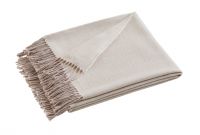 Плед COSY chanvre бежевый 130/170 шерсть меринос 100%, 220 г/м2