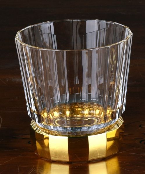 Стакан MACASSAR TUMBLER, хрусталь, золото, H.10