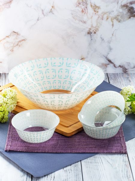 Набор салатников PAMINA 7 предметов (1 салатник 27см + 6 салатников 12см) LUMINARC