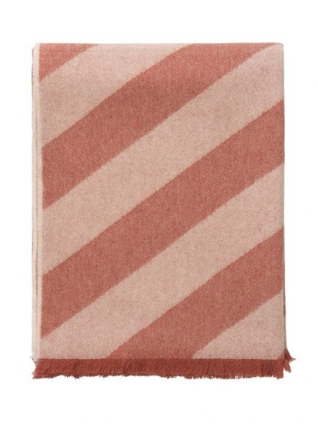 FISHBONE rusty red Плед 130/190 , 50% альпака + 40% овечья шерсть + 10% микрофибра, 700 гр