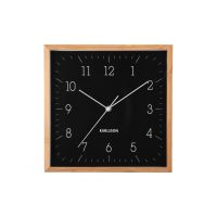 Часы настенные Karlsson NEAT CUADRADO, бамбук, 29х29х4.5 см бесшумный механизм, батарейка 1x AA (не входит в комплект) Present Time