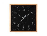 Часы настенные Karlsson NEAT CUADRADO, бамбук, 29х29х4.5 см бесшумный механизм, батарейка 1x AA (не входит в комплект) Present Time