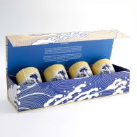 Набор Kawaii Hokusai 4 кружки 7x8 см, 170 мл TOKYO DESIGN