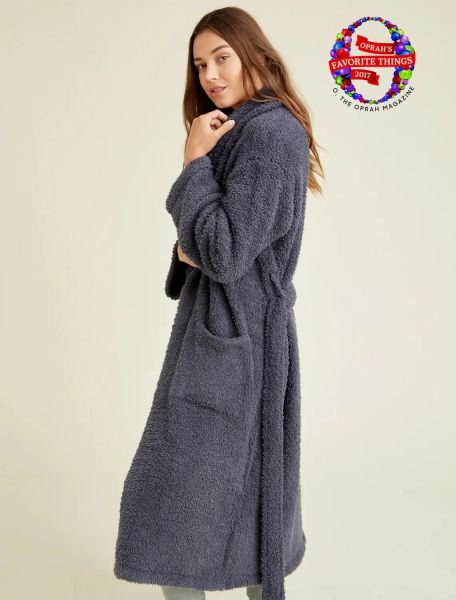 Халат Barefoot Dreams CC ADULT ROBE серо-синий, трикотаж, 100% полиэстер, размер S