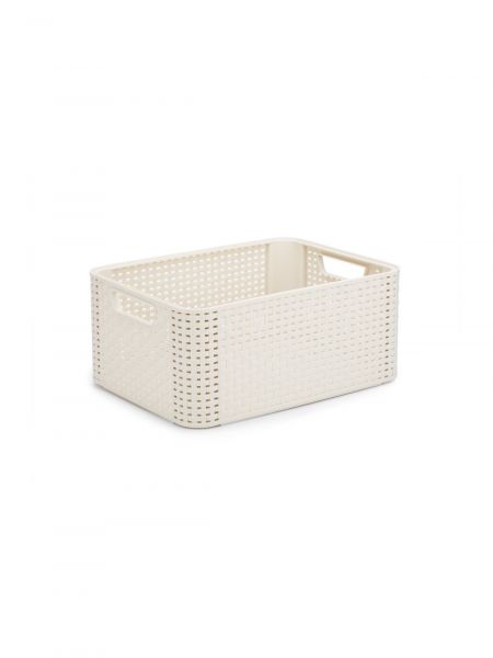 Корзина RATTAN STYLE BOX M кремовая CURVER