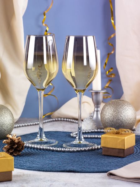 Набор бокалов для вина СЕЛЕСТ СЕРЕБРЯНАЯ ДЫМКА 2шт 270мл LUMINARC