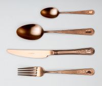 Набор столовых приборов GUEL COPPER HERDMAR, нержавеющая сталь 18/10, цвет медный, 24 предмета