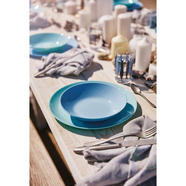 Набор столовый ДИВАЛИ ЛАЙТ ТЮРКУАЗ 18пр LUMINARC