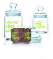 Банка для продуктов ТИ ЭНД КОФФИ 1л с крышкой LUMINARC