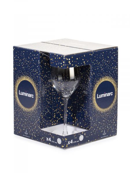 Набор бокалов для вина СЕЛЕСТ СЕРЕБРЯНАЯ ДЫМКА 4шт 270мл LUMINARC