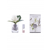 Бутон розы диффузор ROSE BUD ivory, цвет слоновая кость, прозрачная ваза, 1 спрей 5мл