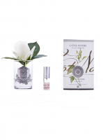 Бутон розы диффузор ROSE BUD ivory, цвет слоновая кость, прозрачная ваза, 1 спрей 5мл