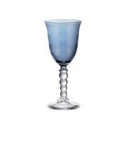 Бокал для вина PERLE blue, голубой, хрустальное стекло Cre Art