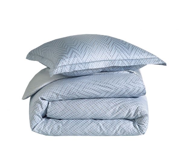 Постельное бельё GRAVITY BLEU CELESTE пододеяльник 200х220 простынь 280х320 наволочка 50х75*2шт