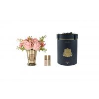 Summer Posy PinkДиффузор букет розы с гортензиями, розовый, золотая ваза, металл, спрей 10 мл*2шт