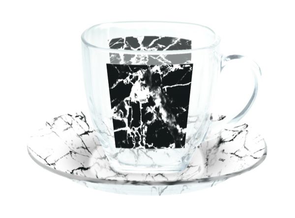 Набор столовый CARINA MARBLE BLACK 44 предмета LUMINARC