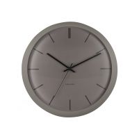 Часы настенные Karlsson NIRVANA GLOBE, серый, металл, 40х40х12 см, бесшумный механизм Present Time