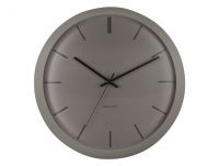 Часы настенные Karlsson NIRVANA GLOBE, серый, металл, 40х40х12 см, бесшумный механизм Present Time