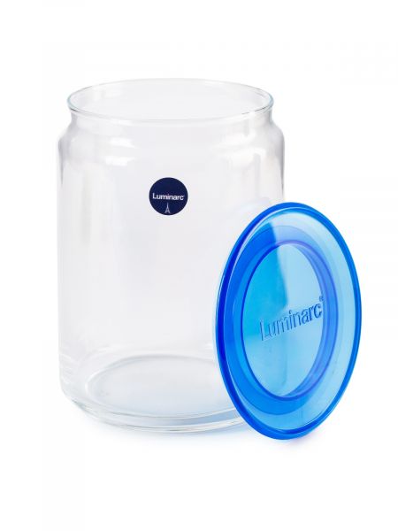 Банка PLANO 1л в перфорированной коробке, микс цвета крышки LUMINARC