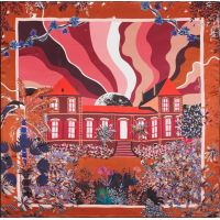 FANTASY CARAMELПлаток 105х105 шелк 100%