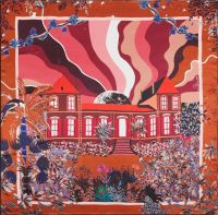 FANTASY CARAMELПлаток 105х105 шелк 100%