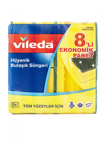 Губка Глитци классическая 8шт VILEDA