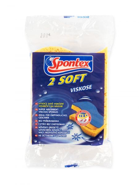 Губка вискозная SOFT 2шт SPONTEX