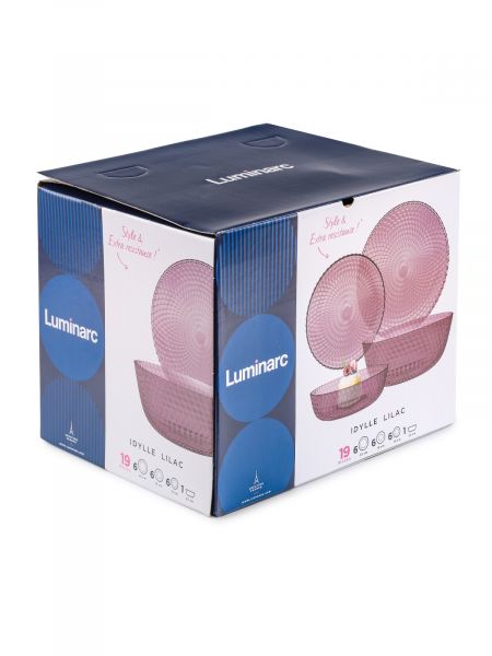 Столовый набор ИДИЛЛИЯ ЛИЛАК 19пр LUMINARC